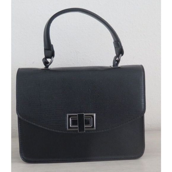 Aldo Black Top Handle Clutch/Crossbody w/Removable Strap - Picture 8 of 10